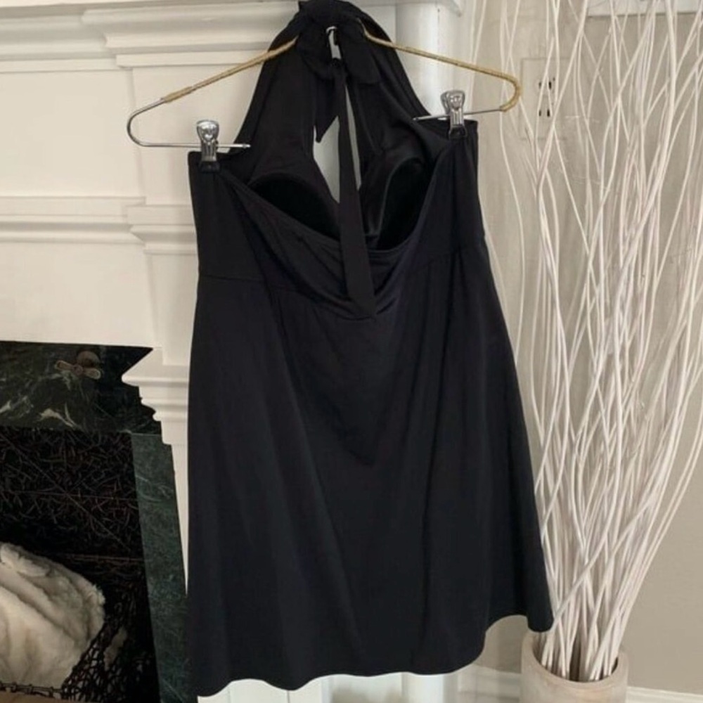 Lands' End Black Halter One-Piece Swim dress - Picture 8 of 8